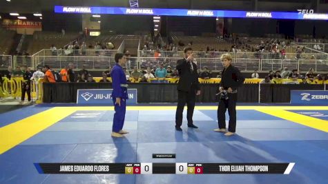Thor Elijah Thompson vs James Eduardo Flores 2025 Pan Kids Jiu-Jitsu IBJJF Championship