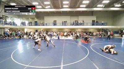 150 lbs Champ. Round 2 - Wyatt Bingham, Pleasant Grove vs Gideon Filhart, Capital City Wrestling Club