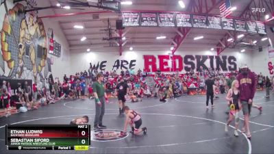 61 lbs Round 1 - Ethan Ludwig, Backyard Brawlers vs Sebastian Siford, Junior MatDog Wrestling Club