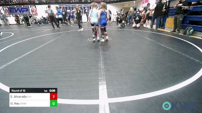 58 lbs Round Of 16 - Easton Alvarado, Comanche Takedown Club vs Daxton Ray, Division Bell Wrestling