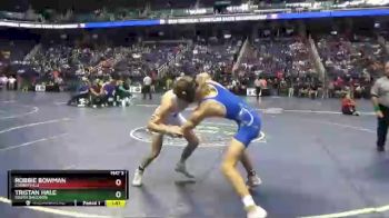 1 lbs Quarterfinal - Tristan Hale, South Davidson vs Robbie Bowman, Cherryville