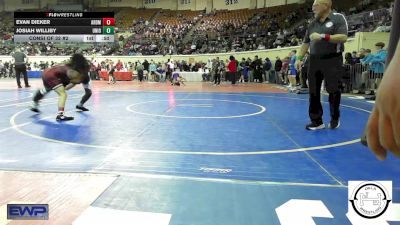 108 lbs Consi Of 32 #2 - Evan Dieker, Ardmore Junior High vs Josiah Williby, Union JH