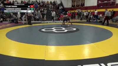 150 lbs 7th Place Match - Tyler Traves, Mountain View vs Garrison Sartain, Edmond North