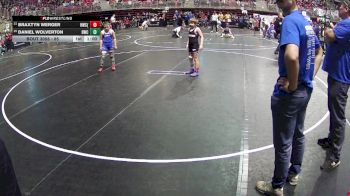 85 lbs Cons. Round 1 - Daniel Wolverton, Bennington Wrestling Club vs Braxtyn Werger, Hawks Wrestling Club (Lincoln)