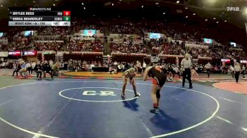 G - 155 lbs Cons. Round 2 - Emika Beardsley, Custer Co. (Miles City) Girls vs Brylee Rees, Frenchtown Girls