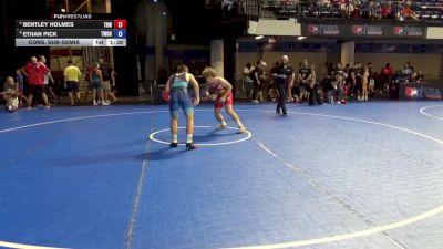 132 lbs Cons. Sub-semis - Bentley Holmes, The Best Wrestler vs Ethan Pick, Threestyle Wrestling Of Oklahoma