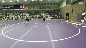 170 lbs Champ. Round 1 - Gracie Richter, Harding County vs Elyse Neph, Campbell County