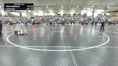 70 lbs Cons. Round 3 - Owen Smigielski, Fairview Jackets Youth Wrestling vs Hollis Hill, Williamson Co Wrestling Club