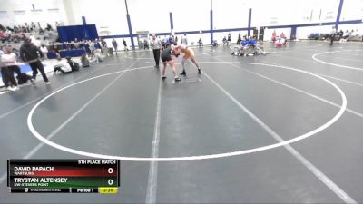 184 lbs 5th Place Match - Trystan Altensey, UW-Stevens Point vs David Papach, Wartburg