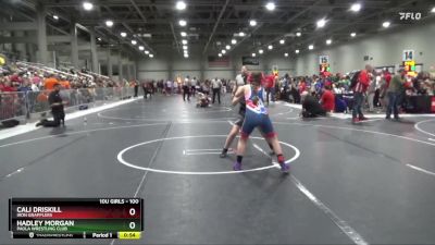 100 lbs Cons. Round 1 - Hadley Morgan, Paola Wrestling Club vs Cali Driskill, Iron Grapplers