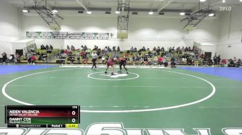 174 lbs Cons. Round 3 - Danny Cox, Palomar College vs Aiden Valencia, Victor Valley College