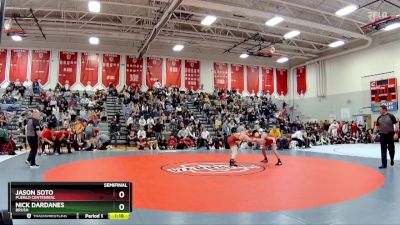 144 lbs Semifinal - Nick Dardanes, Brush vs Jason Soto, Pueblo Centennial