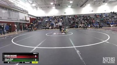 126 lbs Semifinal - Yolo Paz, Liberty Bell vs Devin Boone, Columbia (Burbank)