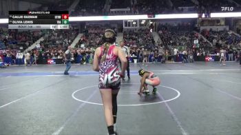 100 lbs Cons. Round 1 - Callie Guzman, U Town Hammers Wrestling vs Olivia Lewis, Trailblazer