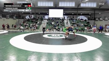 215 lbs Cons. Round 5 - Michael Manzanillo, Mount Saint Charles Academy vs Jeremiah Glass, Cardinal Gibbons