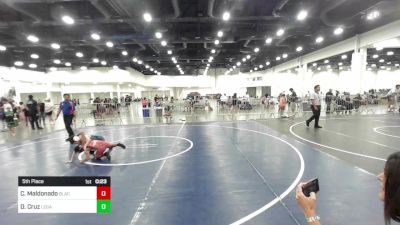 74 lbs 5th Place - Coy Maldonado, Black Cat Wrestling vs Derek Cruz, Legacy Wrestling Club