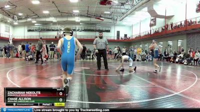 90 lbs Cons. Round 3 - Zachariah Nekolite, Noblesville Wrestling Club vs Chase Allison, Highland Wrestling Club