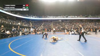 3A 132 lbs Cons. Round 1 - Chase Pippen, West Caldwell High School vs Yurem Torres, Bartlett Yancey High School