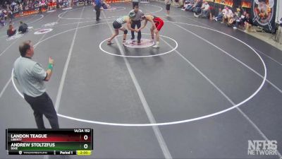 1A/2A 152 Semifinal - Landon Teague, Liberty vs Andrew Stoltzfus, Dixie