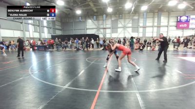 U20 Women - 55 lbs Champ. Round 3 - Devlynn Albrecht, WI vs Elena Ivaldi, CA
