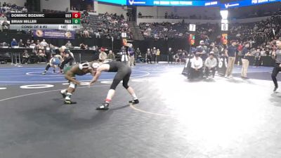 132 lbs Consi Of 8 #2 - Dominic Bozanic, Gilroy (CC) vs Brian Miller, Palo Alto (CC)