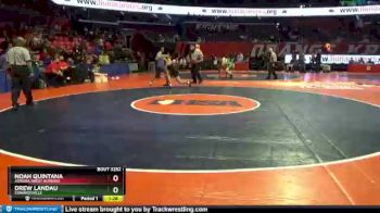 3 lbs Cons. Round 2 - Noah Quintana, Aurora (West Aurora) vs Drew Landau, Edwardsville