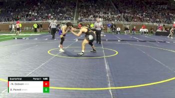 D2-157 lbs Quarterfinal - Nayte Dobson, Greenville HS vs Brennan Parent, Brother Rice HS