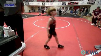 43 lbs Consi Of 4 - Ryker Owens, Prairie Grove Youth Wrestling vs Rhett Justice, Pryor Tigers