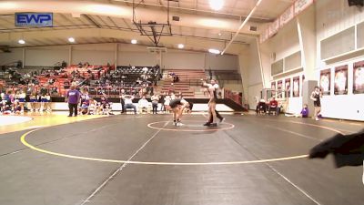 120 lbs 5th Place - Mason Potts, Mannford High School vs Tucker Clark, Mannford High School