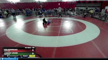 106 lbs Cons. Round 2 - London LeSage, Wisconsin vs Mya Rodriguez, Wisconsin