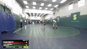138 lbs Cons. Round 3 - Cash Dewitt, San Marcos vs Caleb Menuck, La Costa Canyon