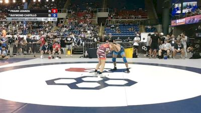 138 lbs 3rd Place Match - Frank Leanza, Pennsylvania vs Raymond Castillo, California