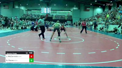 130 lbs Quarterfinal - Jordyn McCormick, Georgia vs Nate Payne, Rockmart Takedown Club