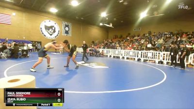 190 lbs Champ. Round 1 - Paul Sisemore, Arroyo Grande vs Izaya Rubio, Delta