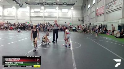 52 lbs Finals (2 Team) - Andrew Huffman, Meridian Maniacs vs Xavior Turner, Contenders Green