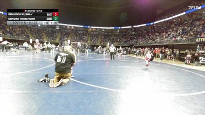 52 lbs Consy 2 - Brayden Rusnak, Portage vs Denver Thompson, Shamokin