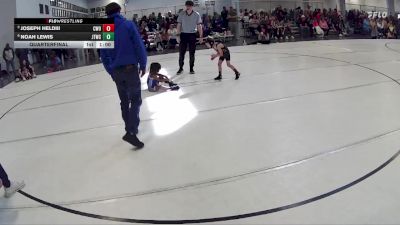 9 lbs Quarterfinal - Joseph HeldIII, CWO vs Noah Lewis, Junior Titans Wrestling Club