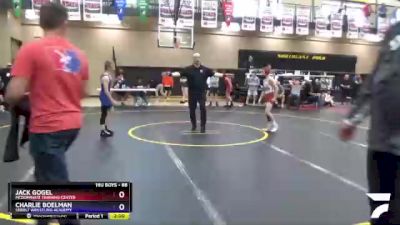 88 lbs Quarterfinal - Jack Gogel, McDominate Training Center vs Charlie Boelman, Sebolt Wrestling Academy