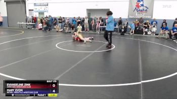 115 lbs Cons. Round 1 - Evangeline Zink, Lions Den Wrestling Club vs Mary Evon, Bethel Freestyle Wrestling Club