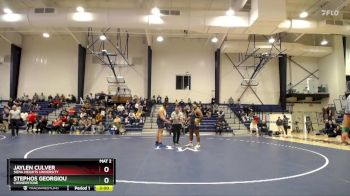 285 lbs Cons. Round 1 - Jaylen Culver, Siena Heights University vs Stephos Georgiou, Cornerstone