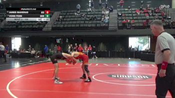 125 lbs Champ. Round 1 - James Maheras, Arizona Christian University vs Vonn Fenn, Southern Oregon