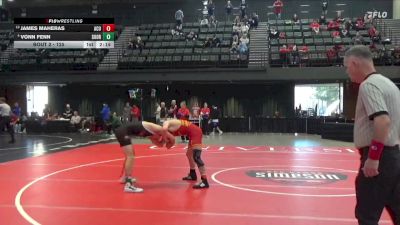125 lbs Champ. Round 1 - James Maheras, Arizona Christian University vs Vonn Fenn, Southern Oregon