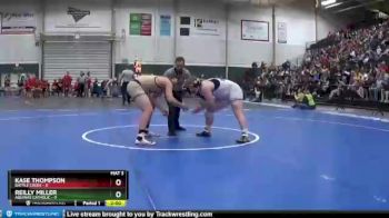 220 lbs Finals (8 Team) - Reilly Miller, Aquinas Catholic vs Kase Thompson, Battle Creek