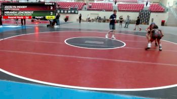 120 lbs Round 2 - Jocelyn Moody, North Carolina vs Miranda Lencrerot, Glasgow Wrestling Academy