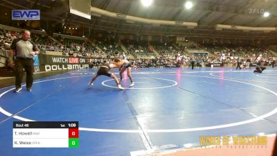 92 lbs Round Of 32 - Trey Howell, Raw Wrestling Club vs Kai Weiss, Open Mats