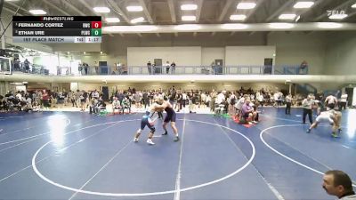 215 lbs 1st Place Match - Fernando Cortez, Brighton Wrestling Club vs Ethan Ure, Payson Lion Wrestling Club
