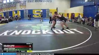 220 lbs Round 5 (8 Team) - Nelson Toro, Southside Mafia vs Aiden Gatton, Westside Wrestling Club