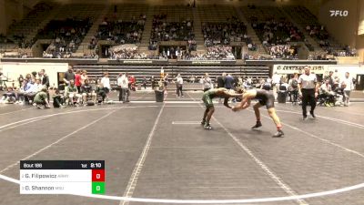 165 lbs Semifinal - Gunner Filipowicz, Army vs DJ Shannon, Michigan State