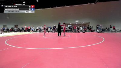 100 lbs Champ. Round 2 - Elissa Cruz, OK vs Jaycee Wardlow, OK