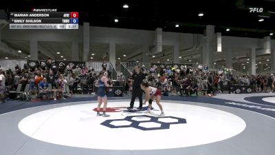 Senior Women Freestyle FS - 50 lbs Champ. Round 1 - Mariah Anderson, Air Force Regional Training Center vs Emily Shilson, Titan Mercury Wrestling Club (TMWC)